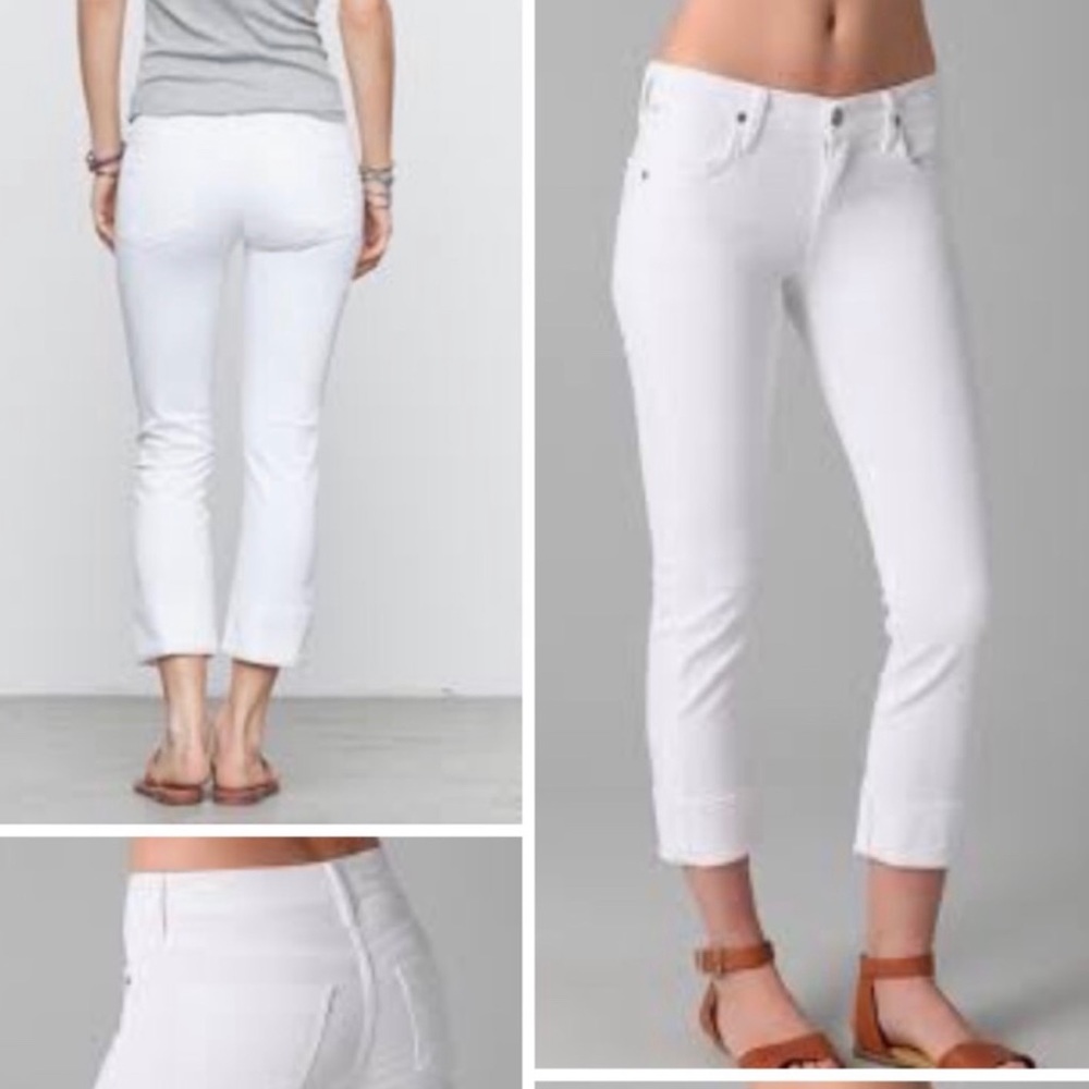 Citizens of Humanity White Dani Cropped Deninm
